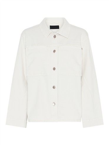 Oversize Denim Jakke Off White