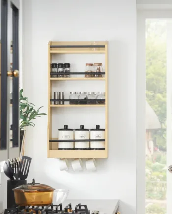 Smart Elegant Køkkenreol L38xb17xh75 Naturfarvet