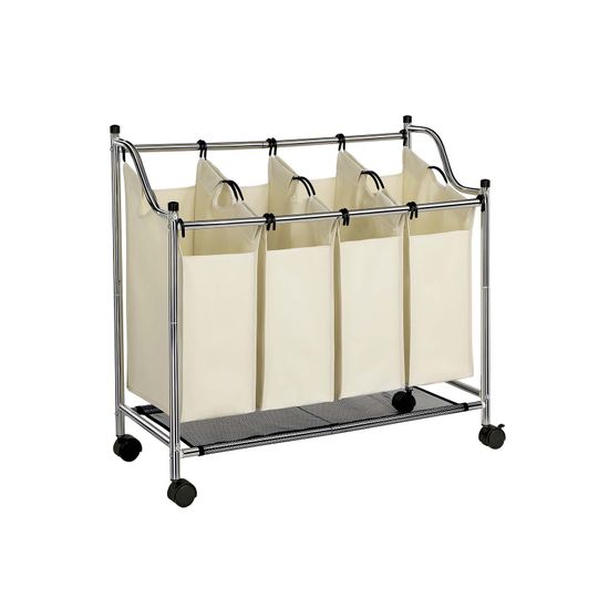 Vasketøjskurv Med Rum Beige