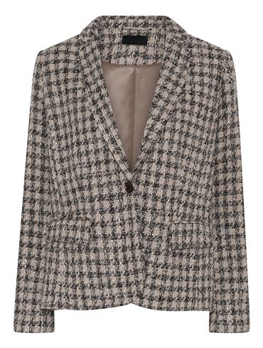 Cero Blazer Stone Check