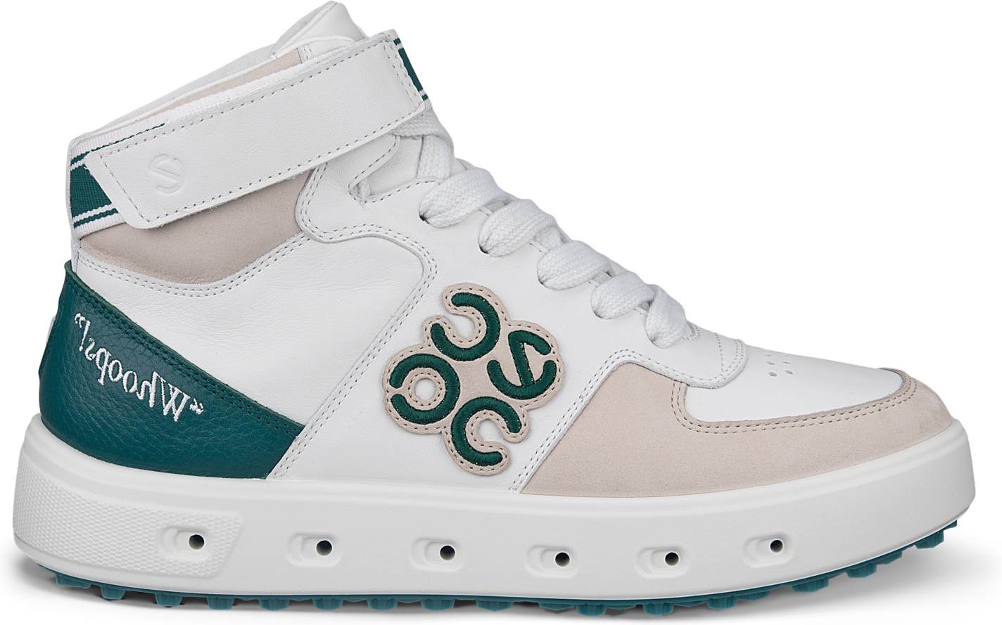Ecco Street 720 Mid Vandtætte Dame Golfsko Uden Spikes Gravel Shadow White Baygreen Str Normal