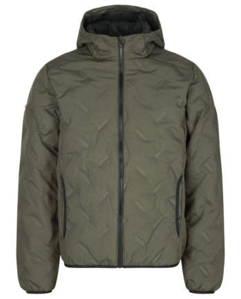 Geyser Quilted Herre Vinterjakke Oliven Melange