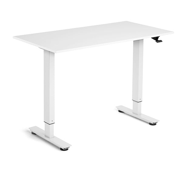 Hæve Sænkebord Flexidesk Hvid 1200x600 Ben Hvid