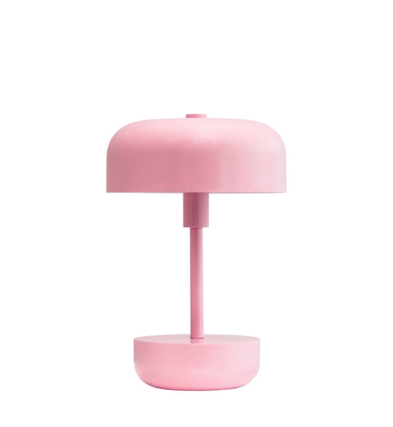 Haipot Portable Bordlampe Batterilampe Lyserød