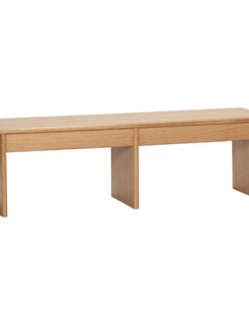Hbsch Doppio Aflangt Sidebord Egetræ 99x30x30