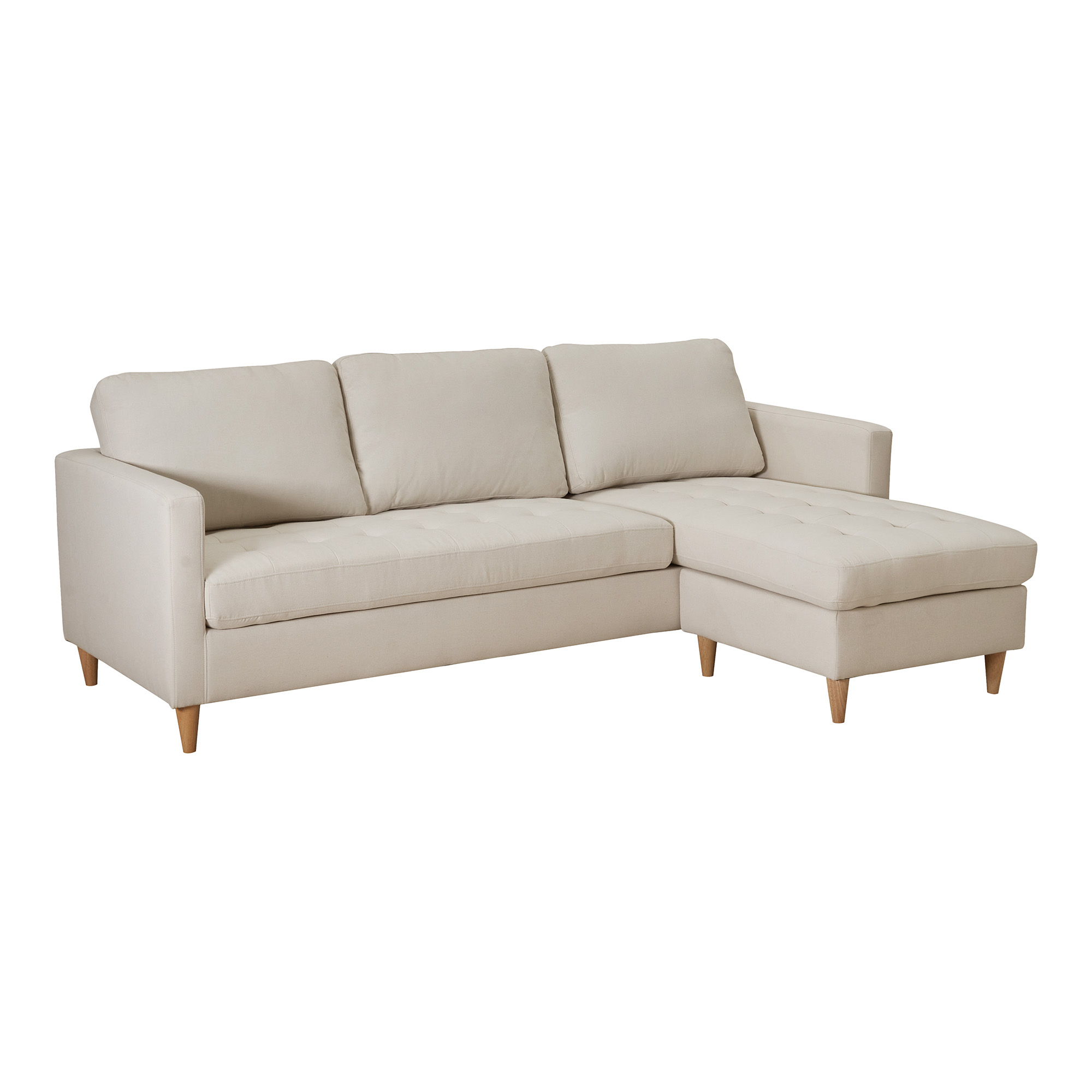 Milano Lounge Sofa Lys Sand Farvet Stof