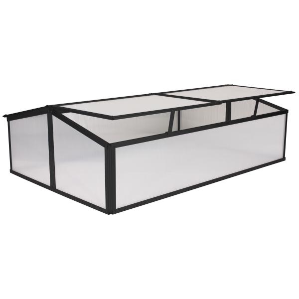 Minidrivhus Sort 120x80x37cm