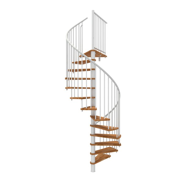 Minka Spiral Smart Spindeltrappe Hvid ø140