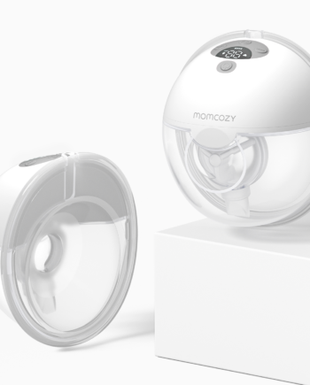 Momcozy Smart Dobbelt Bærbar Brystpumpe Grå