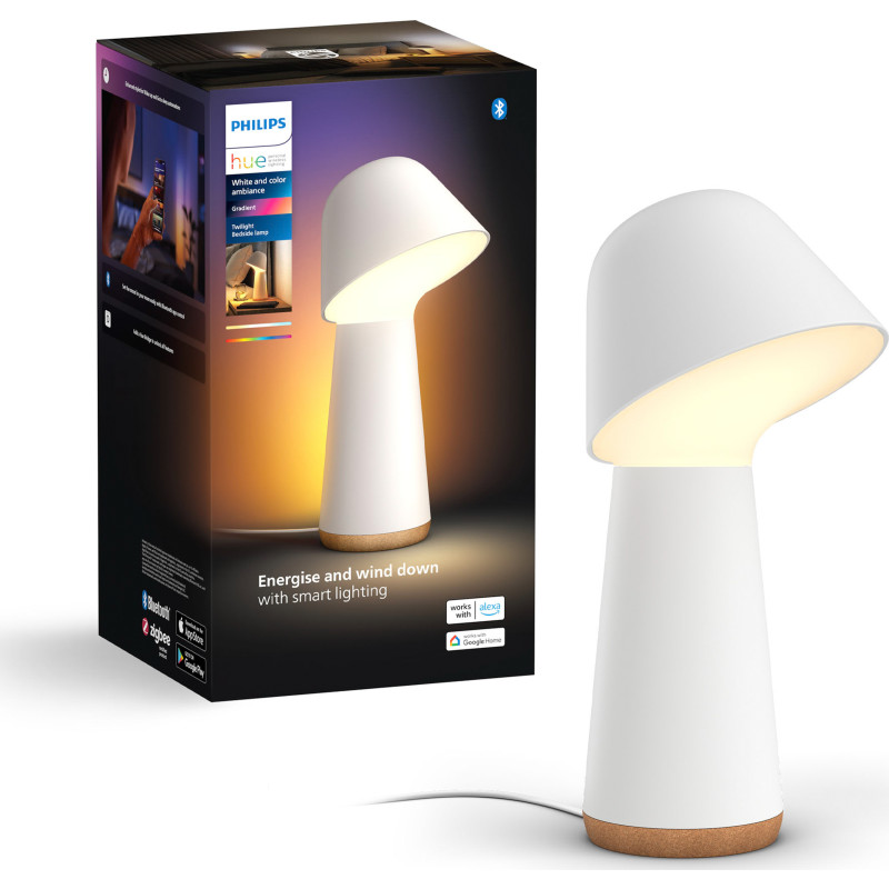 Philips Hue Natbordslampe Hvid