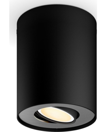 Philips Hue Pillar Påbygningsspot Sort