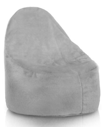 Porto Smart Bean Bag Floor Seat Yeti Faux Fur Grå