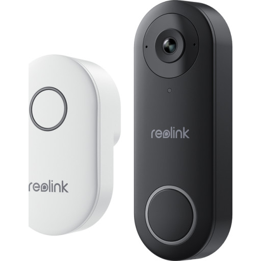 Reolink Dørklokke Med Kamera Wifi Sort