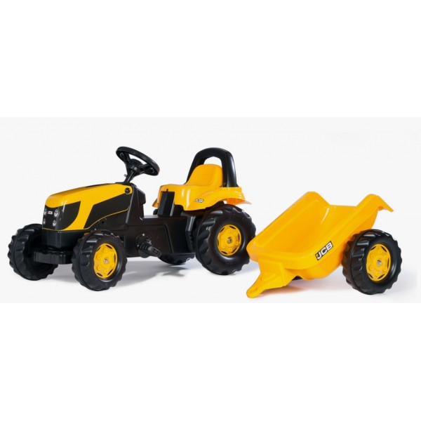Rolly Toys Pedaltraktor Jcb Med Anhænger