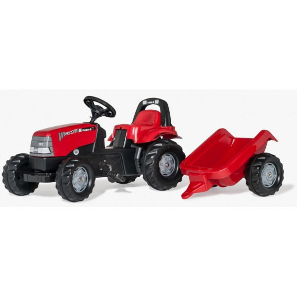 Rollykid Case Cvx 1170 Børnetraktor Med Anhænger