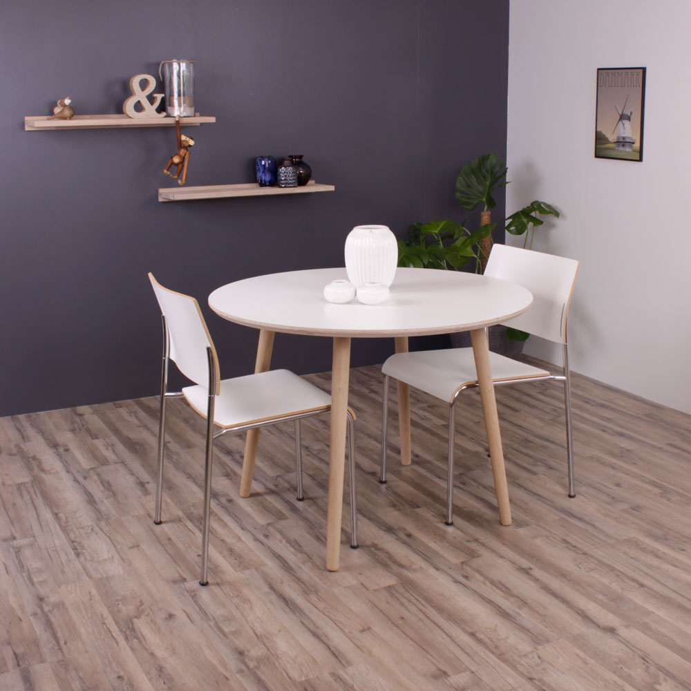 Rundt Laminat Spisebord Model Karlstad