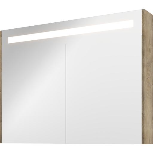 Sanibell Proline Spejlskab Med Lys 100x74