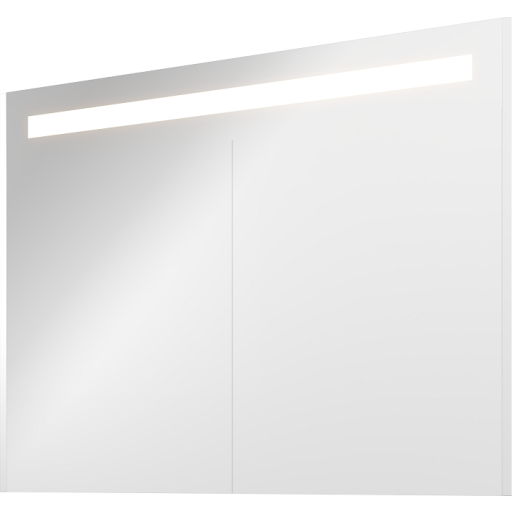 Sanibell Proline Spejlskab Med Lys 100x74 Mat Hvid