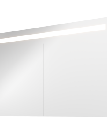 Sanibell Proline Spejlskab Med Lys 120x74 Mat Sort