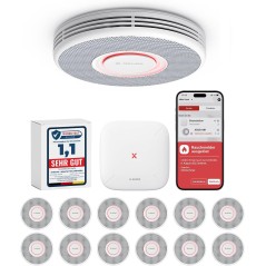 Sense Smart Wifi Røgalarm Med Stemmeudgang Pak Med Sbs50 Basestation Ampx2013 Xs0b Mr121
