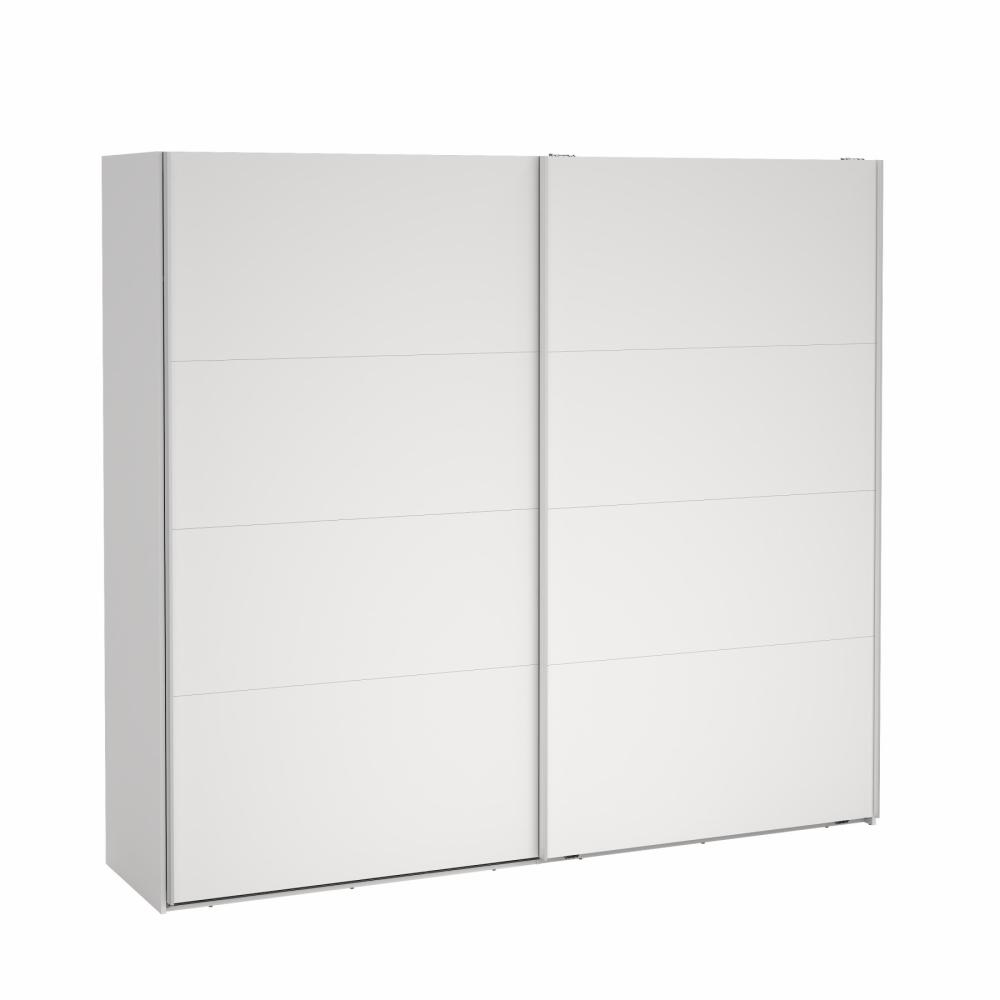 Smart 220x245 Garderobeskab Hvidt Med Skydedøre