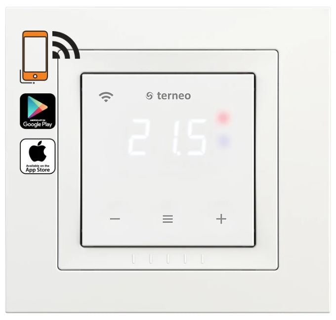 Smart Thermostat Terneo Gulvtermostat Føler Hvid