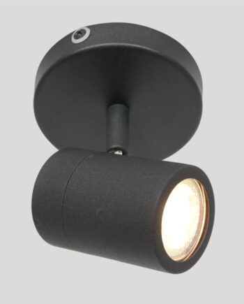 Spot Loftlampe Metal Forskellige Finish Metal Sort