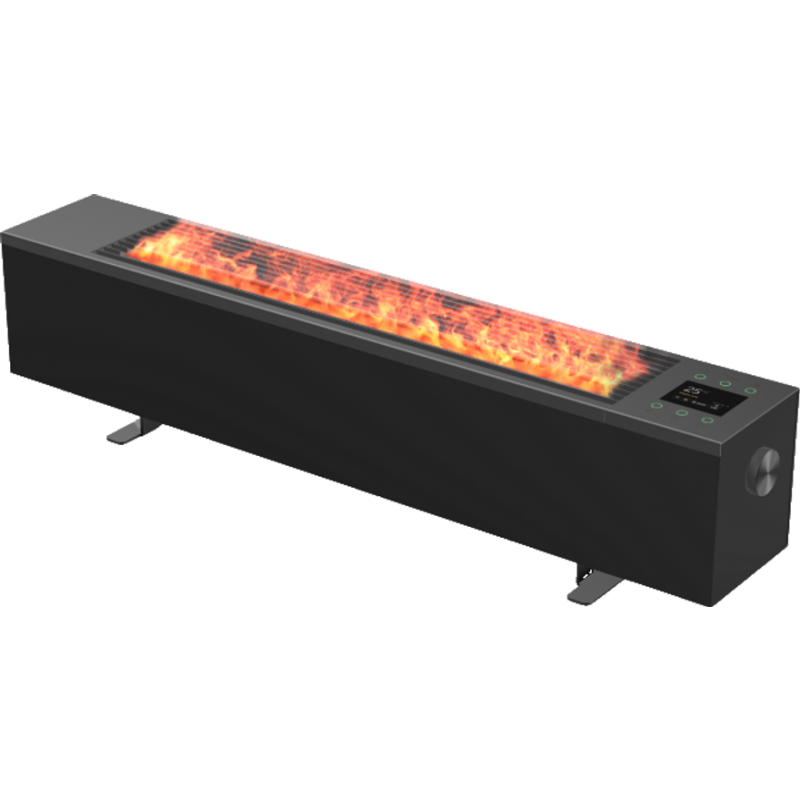 Aeno Premium Elradiator 2000w Flammeeffekt Sort
