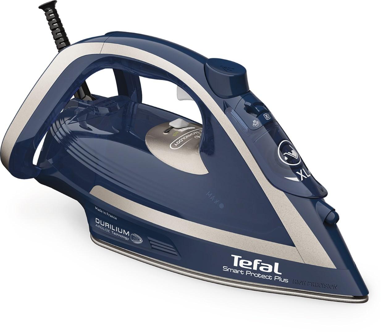 Dampstrygejern Tefal Smart Protect Plus Fv6872 Blå