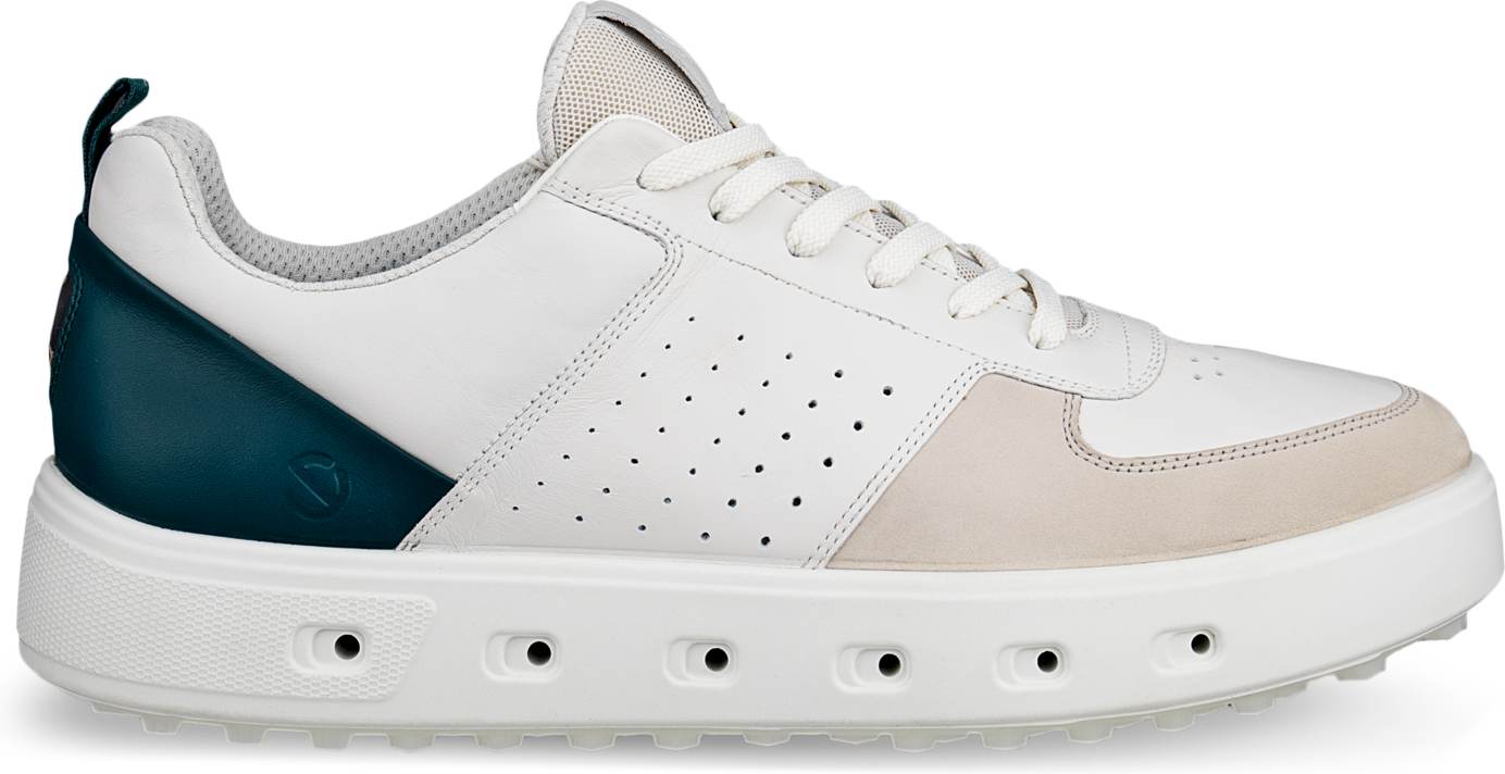 Ecco Street 720 Vandtætte Herre Golfsko Uden Spikes Gravel White Bay Green Str Normal