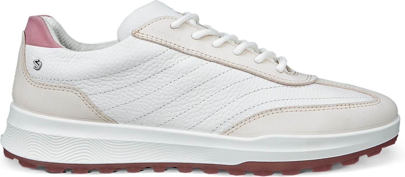Ecco Street Vibe Vandtætte Dame Golfsko Uden Spikes Limestone White Blush Str Normal