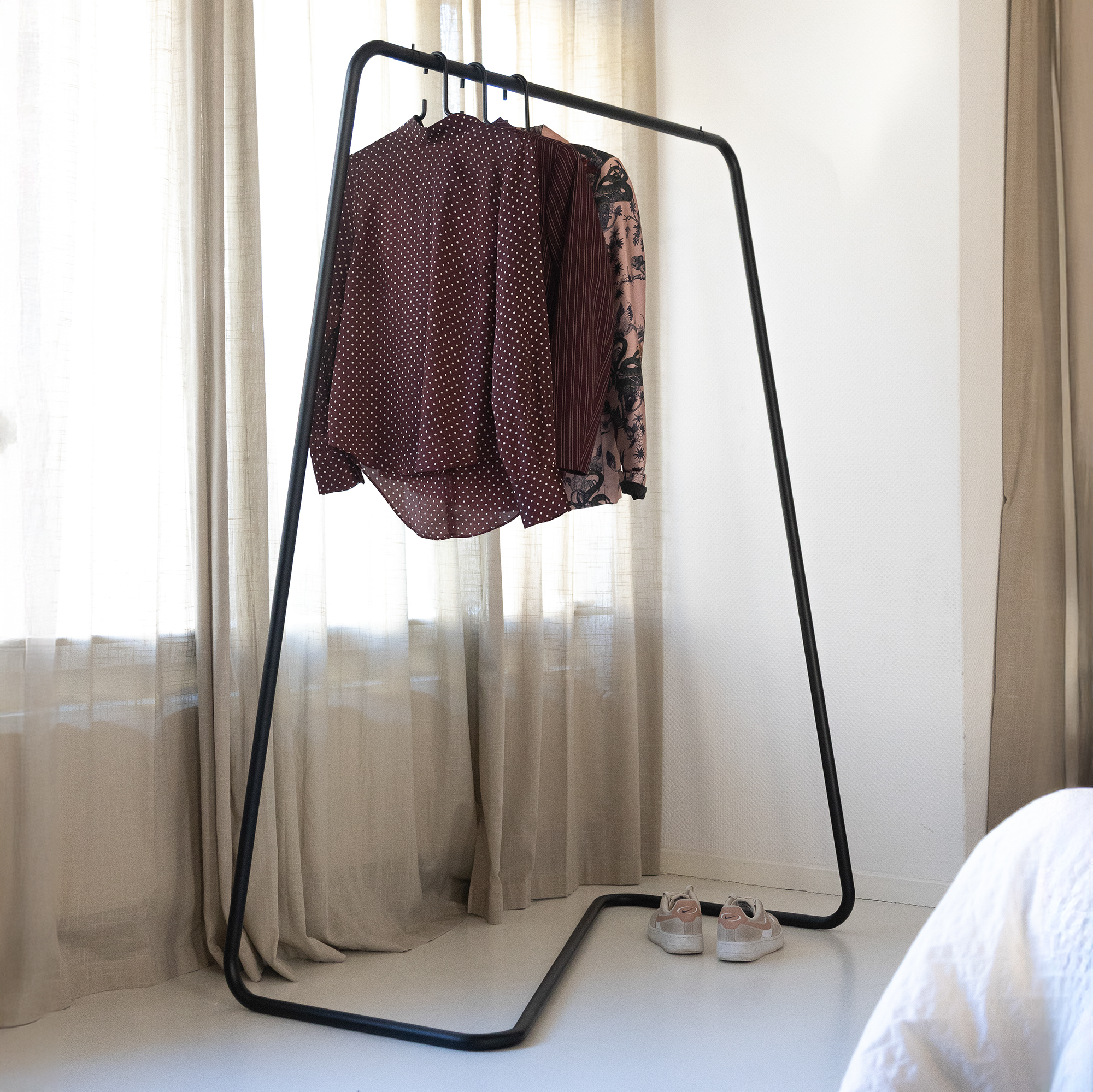 Hang Tøjstativ Sort Metal