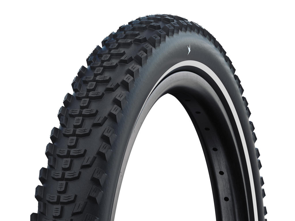 Schwalbe Smart Sam Cargo Tråddæk 584 Sort Med Refleks