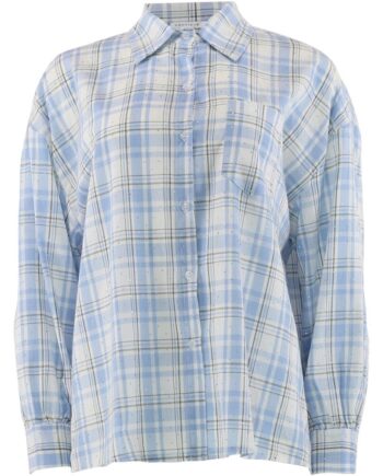 Skjorte Caro Blue Check Continue