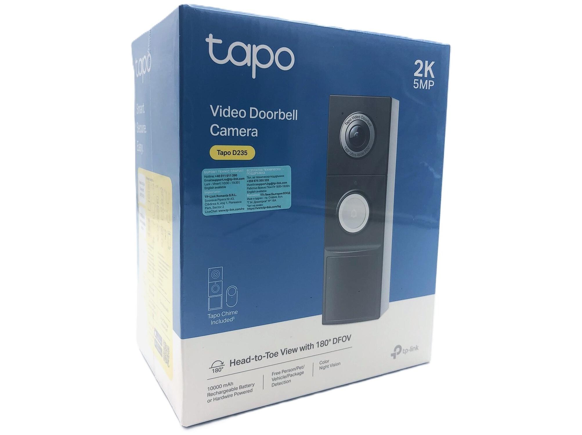 Smart Dørklokke Link Tapo D235 Med Kamera