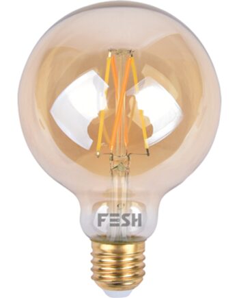 Stk Fesh Smart Home Led Globepære E27 ø125 Amber