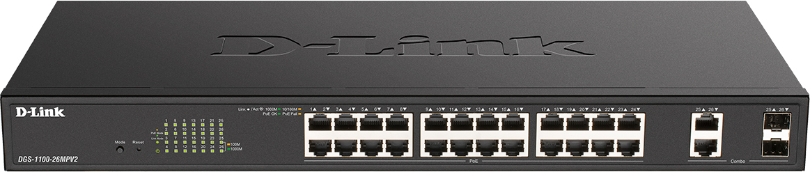 Switch Gigabit Poe Dgs 1100 26mpv2