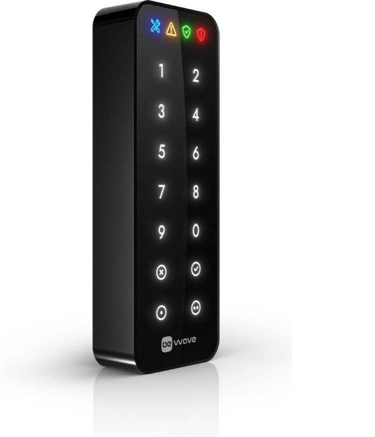 Trådløst Touch Keypad Satel Smart Keypad Akp 200 Hvid