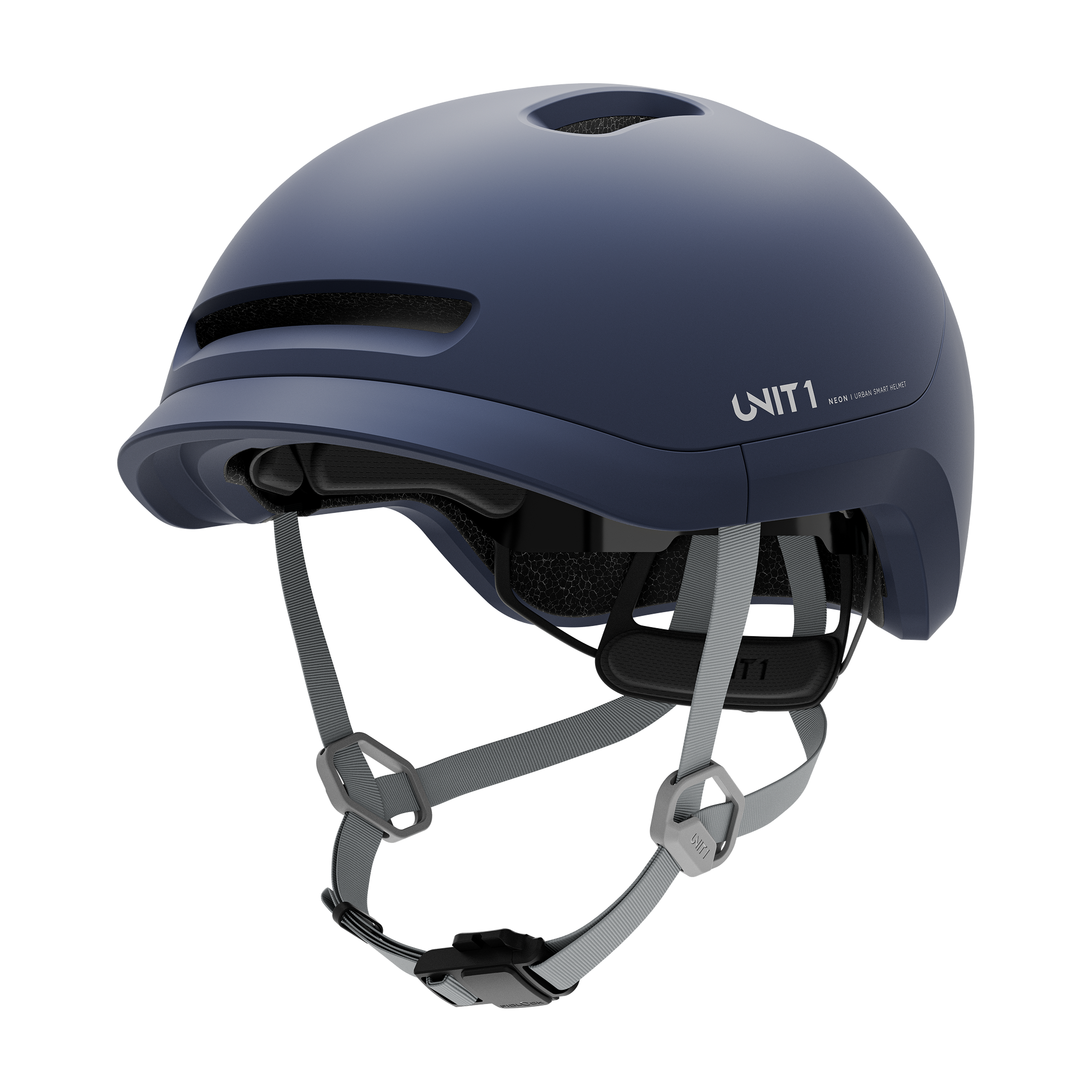 Unit1 Neon Mips Smart Helmet Steel Blue