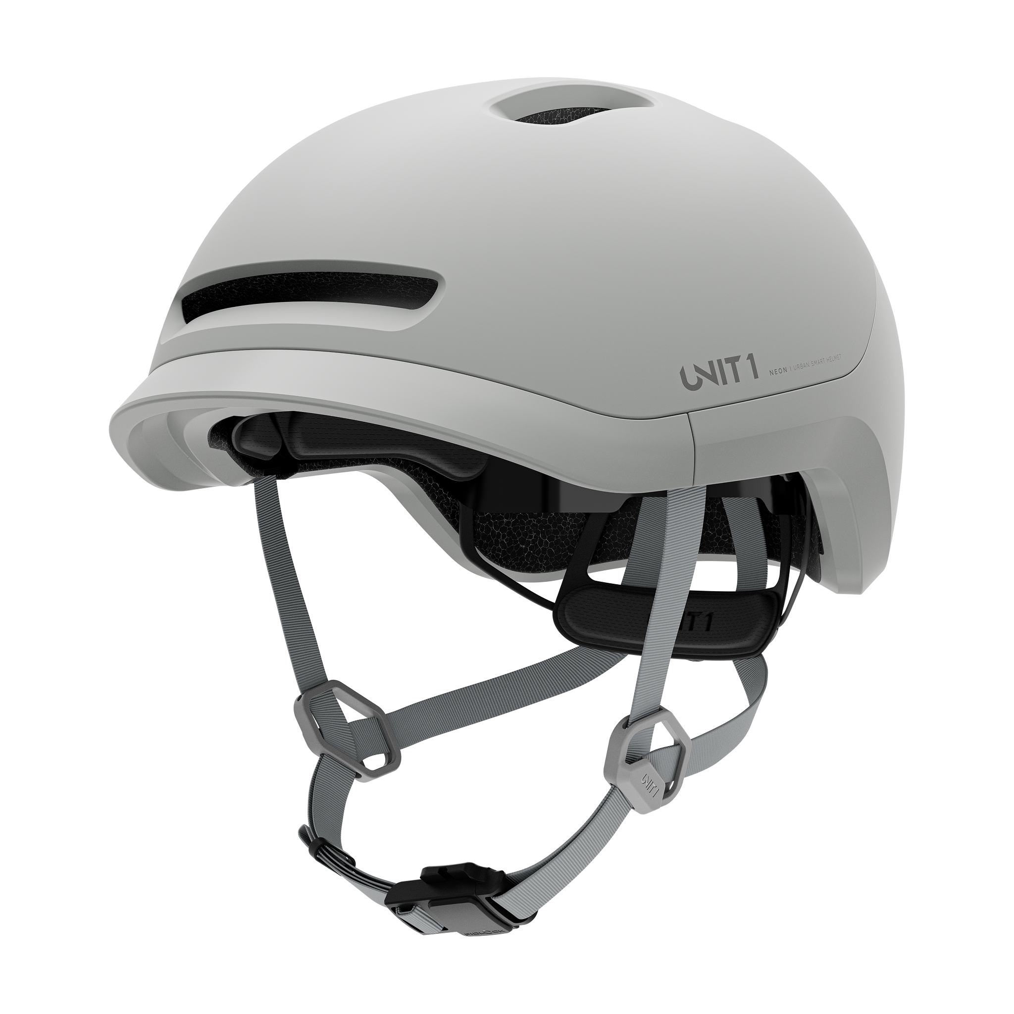 Unit1 Neon Smart Helmet Slate Grey